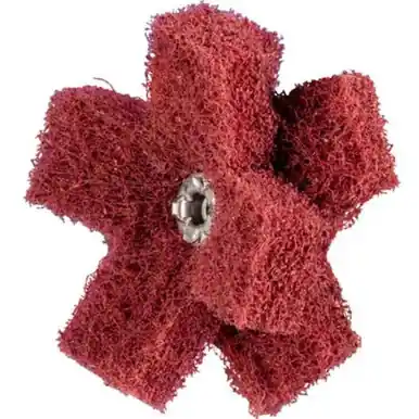 PFERD 44214 2" POLINOX Cross Buffs, 8-32 Thd., 2 Layers, Aluminum Oxide, Fine Grade (20pk)
