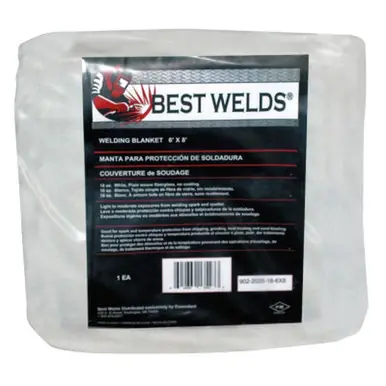 BEST WELDS 902-2025-18-3X3 - Welding Blanket, 3ft X 3ft, Fiberglass, Tan, 18 oz