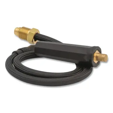 BEST WELDS 900-DA-917FS - Dinse Connector, 0.355" Gas Hole w/ 24" Auxiliary Hose, used w/ 9 & 17