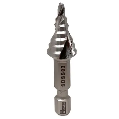 MK Morse SDSS03 - Step Drill 1/8" to 1/2" by 16ths