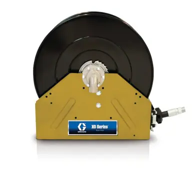 GRACO 24P372 - XD40 Oil Hose Reel, 1" x 50 ft, BSPP, Yellow, 2000 PSI