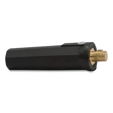 BEST WELDS 900-DP-25M - Dinse Connector, 0.355" Gas Hole, Set Screw Fitting, Black