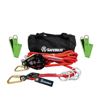 Safewaze 019-8013 - 60‘ 4-Person Portable HLL / Sling Anchor