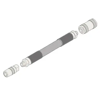 GRACO 203504 – Hydraulic Hose, 3/16" x 12", 5000 PSI, with Lock Sleeve Connector