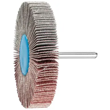 PFERD 45499 3" x 1-1/2" Mounted Flap Wheel 1/4" Shank - Zirconia - 120 Grit (10pk)