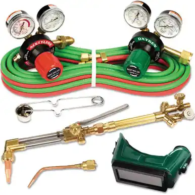 BEST WELDS 900-0384-2704 - G350 Series Cutting & Welding Outfits, 3/8" to 6" Cutting Cap, Deluxe,