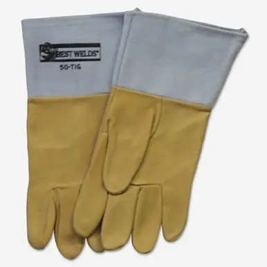 BEST WELDS 902-50TIG-L - Pigskin 50-TIG Welding Gloves, Large, Tan