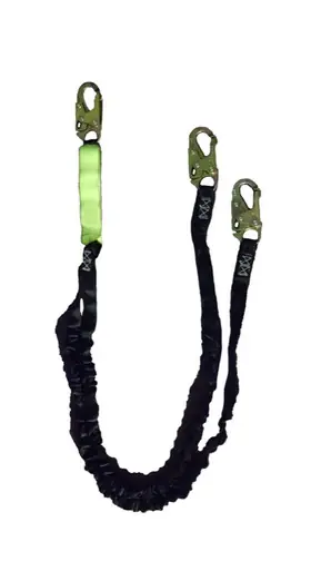 Safewaze FS88761-FF - 6‘ Dual Leg Energy Absorbing Lanyard for a 12‘ Free Fall