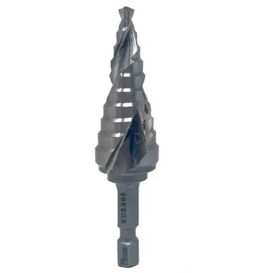 MK Morse SDSS06 - Step Drill 3/16" to 3/4" by 16ths