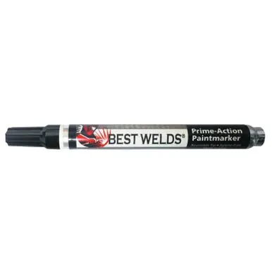 BEST WELDS 900-PAINTMKR-BLK - Prime-Action Paint Marker, Reversible Chisel/Bullet Tip, Black, (12pk)