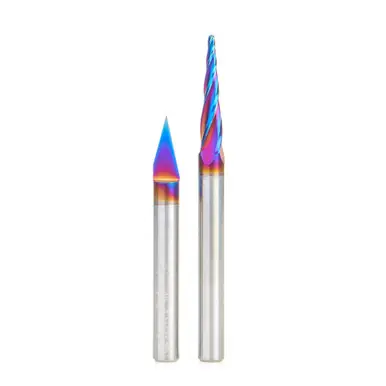 AMS-243-K 2-Pc CNC Spektra Extreme Tool Life Coated Signmaking Pack V, 1/4" Shank
