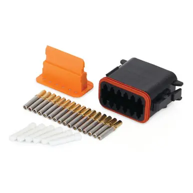 GRACO 26A889 - 12-Pin DT Connector Kit, Compact Dyna-Star, Gold 16-20 AWG Sockets