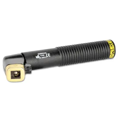 BEST WELDS 900-40-B - Electrode Holder-Stub Type, 400 A, Brass, for 1/0 Cable, 5 mm Cap, 8.78" L