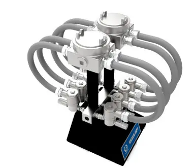 GRACO 25R052 - 4 Valve KRAKN MPI fluid manifold assembly, Class 1, Division 1 approved for Hazardous