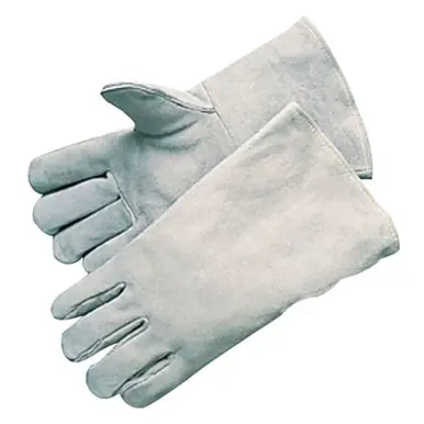BEST WELDS 902-3000 - Economy Welding Gloves, Economy Shoulder Leather, Large, Gray, 12 Pairs (12pk)