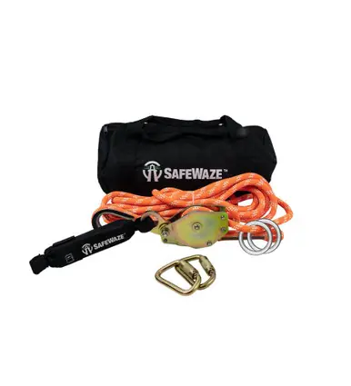 Safewaze 019-8001 - 60‘ 2-Person Portable Kernmantle HLL / No Anchor