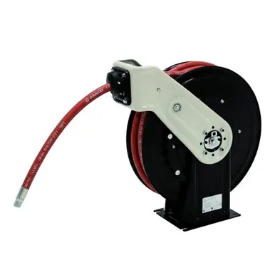 GRACO XDL65A - XDX20 Air/Water/Antifreeze Hose Reel, 1/2" x 50 ft, White