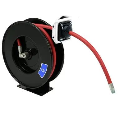 GRACO SDL65A - SDX20 Air/Water/Antifreeze Hose Reel, 1/2" x 50 ft, 300 PSI, White