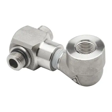 Reelcraft S602690-1 - 1/2" NPT(F) x 3/4"-16 UNF(M) Stainless Steel Swivel, Buna Seals, 3000 psi