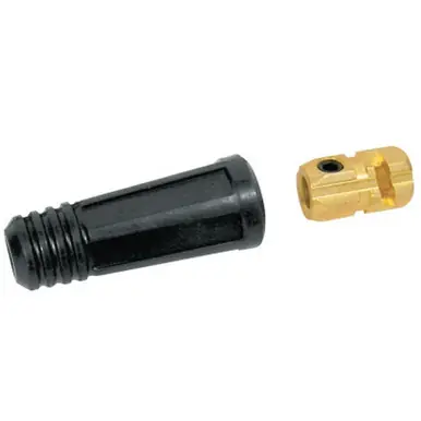 BEST WELDS 900-BK-70 - Dinse Style Cable Plug & Socket, Female, Ball Point Connection, 1/0-2/0 Cap,