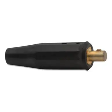 BEST WELDS 900-DP-50M - Dinse Connector, 0.508" Gas Hole, Set Screw Fitting, Black