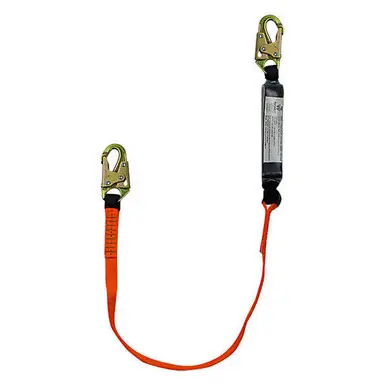 Safewaze FS88560-E3 - 3‘ Energy Absorbing Lanyard with Double Locking Snap Hooks