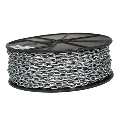Mr. Chain 00108 3/4" x 200‘ Reel Plastic Barrier Chain Reel Silver