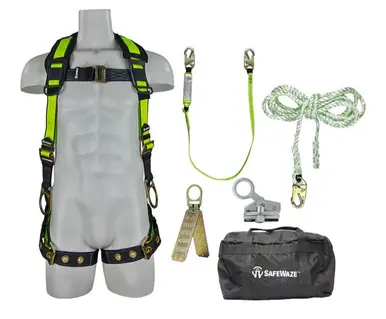 Safewaze FS123 - Pro Roofers Kit with Carrying Bag (FS285, FS560, FS700-50, FS1118, FS870, FS8150)