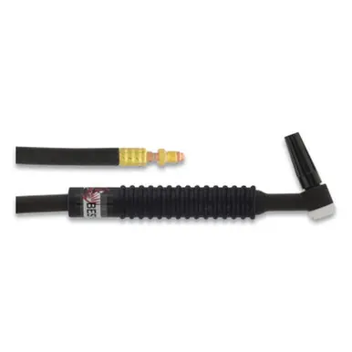 BEST WELDS 900-9-25-R - 9 TIG Torch Package, Air Cooled, 125 A, Rigid Head, 1-Pc 25ft Cable, Rubber