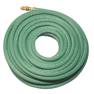 BEST WELDS 907-1/4X1-GRN-25-ARGON - Inert Gas Welding Hose, 1/4" 25ft, Argon, Green