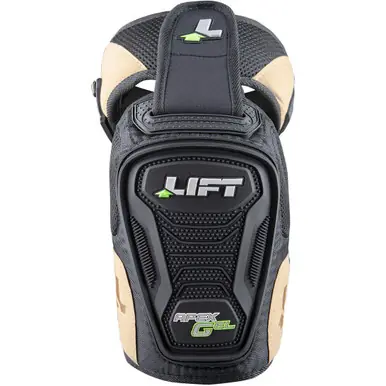 LIFT KAX-0K - Apex Gel Knee Guard (Black, One Size) - 1 Pair
