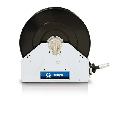 GRACO 24P412 - XD40 Air/Water/Diesel Fuel/Oil Hose Reel 1" x 50 ft, BSPT, White, 600 PSI