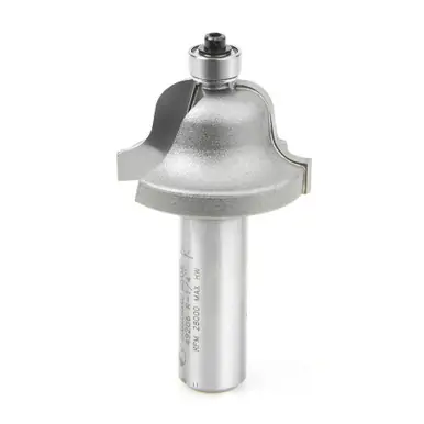 Amana 49206 Carbide Tipped Roman Ogee 1/4 R x 1-3/8 D x 13/16 CH x 1/2" Shank w/ Lower Ball Bearing