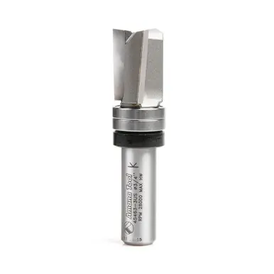 Amana 45463-3US Carbide Tipped Face Plunge Template Up Shear Angle 3/4 D x 1 CH x 1/2" Shank w Upper