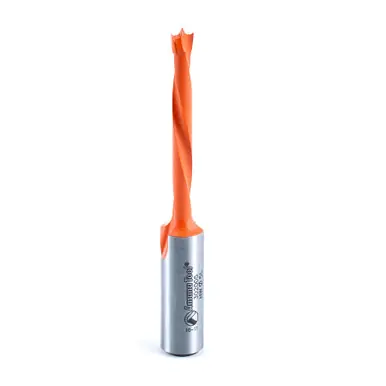 Amana 302005 Carbide Tipped Brad Point Boring Bit L/H 5mm D x 77mm Long x 10mm Shank