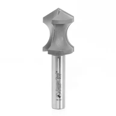 Amana 51590 Carbide Tipped Hand Grip Plunge 1/2 R x 45 Degree x 1-1/8 D x 1-9/16 CH x 1/2" Shank