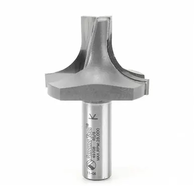 Amana 49708 Carbide Tipped Plunging Round Over 5/8 R x 1-3/4 D x 1-1/4 CH x 1/2" Shank Router Bit