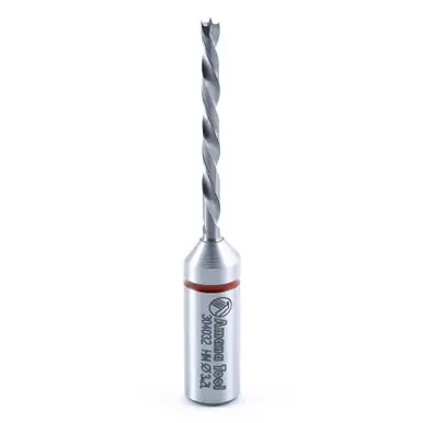 Amana 304032 Carbide Tipped Brad Point Boring Bit L/H 3.2mm D x 70mm Long x 10mm Shank