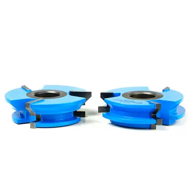 Amana SC640 2-PC Carbide Tipped 3-Wing V Paneling 2-5/8 D x 3/4 CH x 45 Deg x 1/2 & 3/4 Bore Shaper