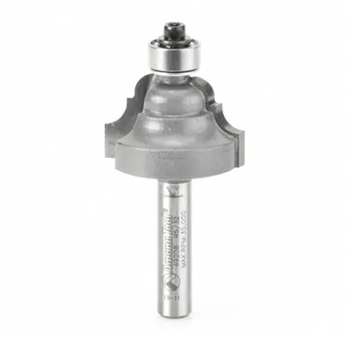 Amana 49208 Carbide Tipped Double Roman Ogee 5/32 R x 1" D x 5/8 CH x 1/4 Shank w/ Lower Ball