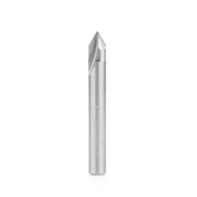 Amana 45782 V Groove Engraving 60 Deg x 1/4 D x 3/16 CH x 1/4 Shank x 1-5/16" Router Bit
