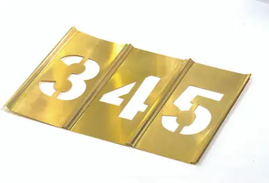 CH Hanson 10008 1" Numbers Stencil Set 15 pc