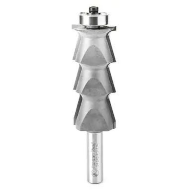 Amana 54246 Carbide Tipped Louver 5/32 R x 1-1/4 D x 2-29/32 CH x 1/2 Shank x 5-5/32" Router Bit w/