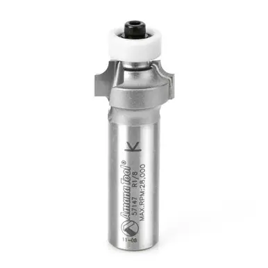 Amana 57147 Carbide Tipped Corner Rounding w/ Ultra-Glide BB Guide Solid Surface 3/4 D x 3/8 CH x