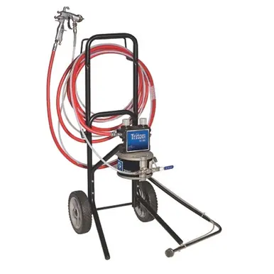 GRACO 233483 - Triton 1 1 Stainless Steel Spray Package, Cart Mount, with Suction, Air & Fluid