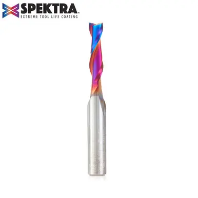Amana 46101-K Spektra Spiral Plunge 3/16 Dia x 3/4 CH x 1/4 Shank 2" Up-Cut Router Bit