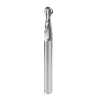 Amana 46459 Up-Cut Spiral CNC Ball Nose 1/4 R x 1/2 D x 1-1/2 CH x 1/2 Shank x 5" x 2 Flute Router
