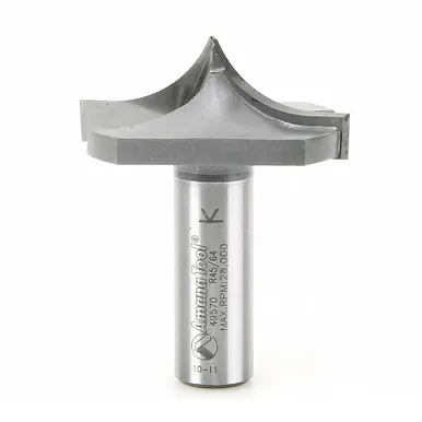 Amana 49570 Carbide Tipped Plunge Ovolo w/ Center Point Style A 23/32 R x 1-3/4 D x 23/32 CH x 1/2"