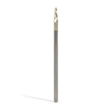 Amana 46293 CNC 2D/3D Carving 5.4 Deg Tapered Angle Ball Nose x 1/16 D x 1/32 R x 0.362 CH x 1/8