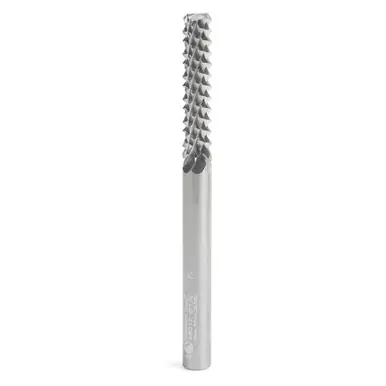 Amana 48012 Medium Burr w/ End Mill Point 1/4 D x 1-1/8 CH x 1/4 Shank x 3" Fiberglass and Composite